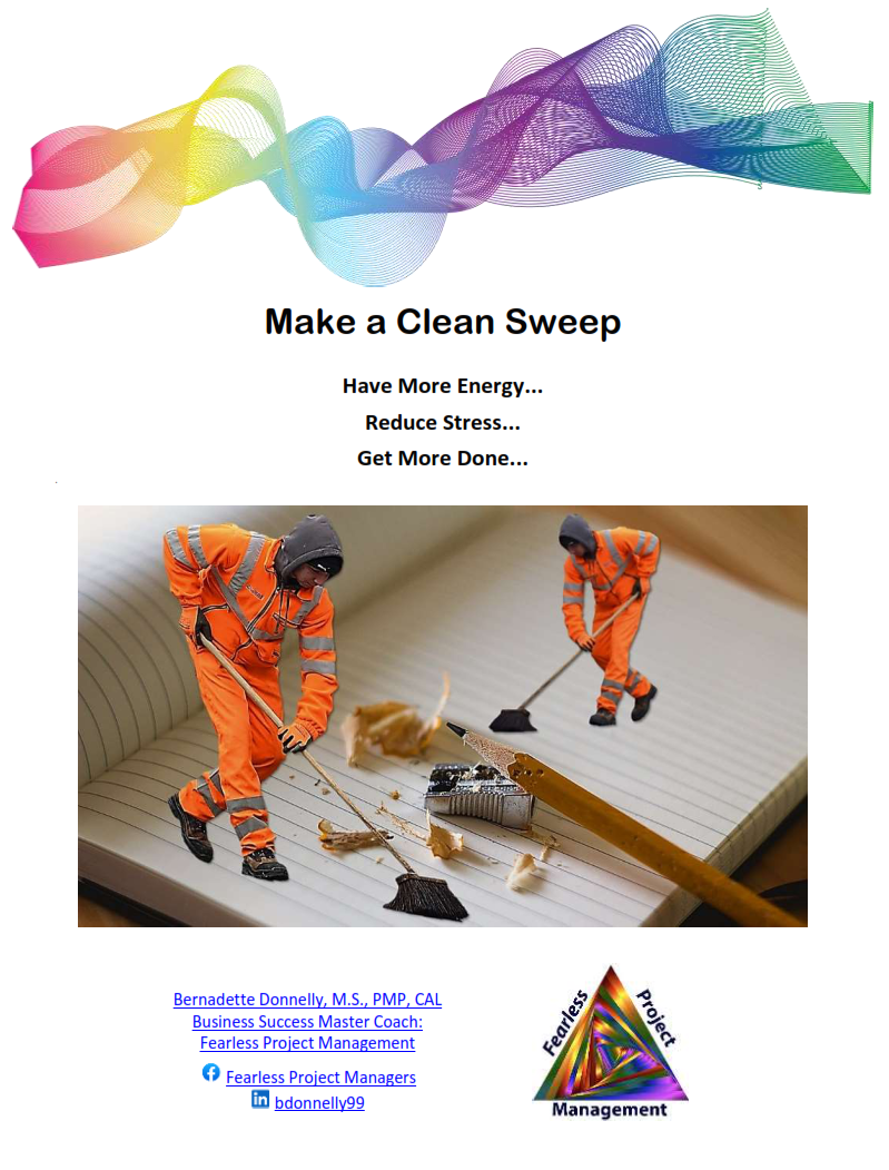 Clean Sweep Program Clean up your life, and discover more energy, reduce your stress, and get more done.