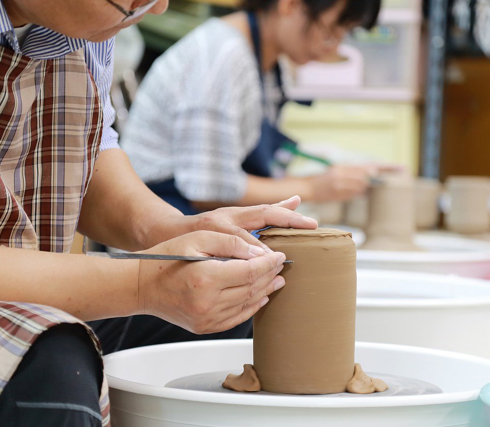 creating pottery